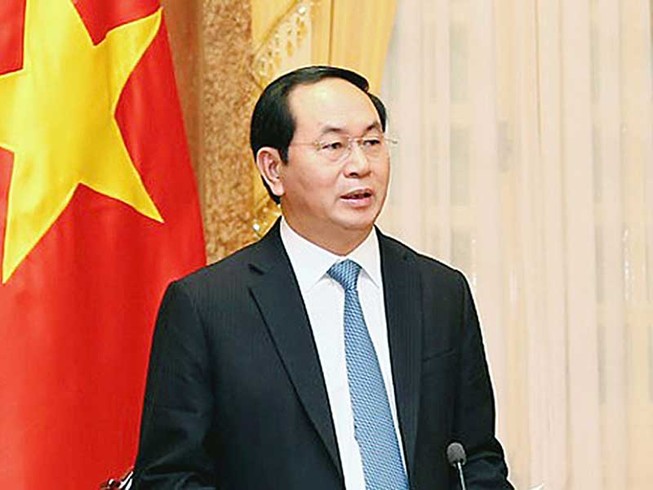 Chủ tịch nước Trần Đại Quang trả lời báo chí Trung Quốc