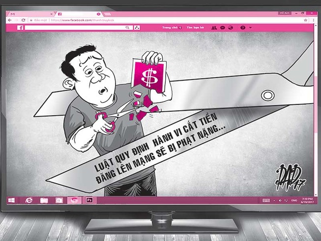Cắt tiền rồi đăng Facebook, bị phạt nặng cỡ nào?