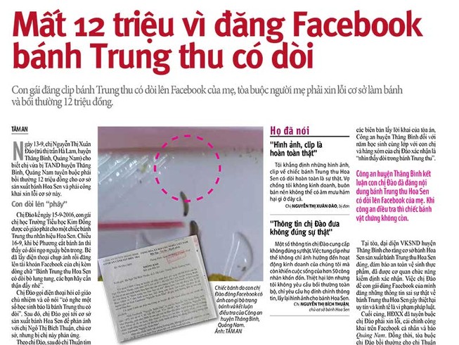 Bánh Trung thu có dòi: Xác tín?