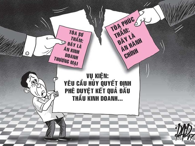 Tranh chấp kết quả đấu thầu, án gì?