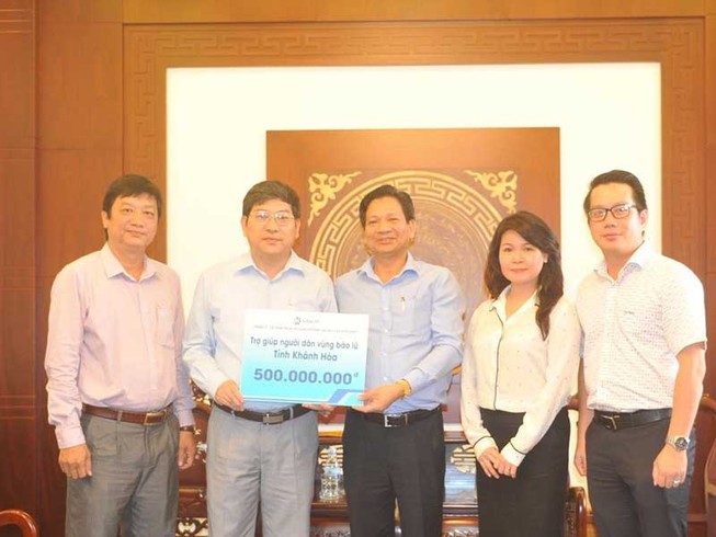 SASCO hỗ trợ người dân vùng bão Khánh Hòa 500triệu đồng