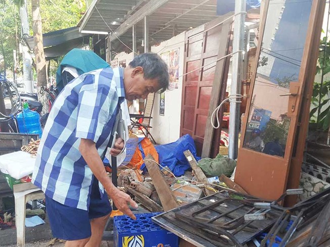 Khánh Hòa: Phường đã cho sửa lại nhà sập sau bão