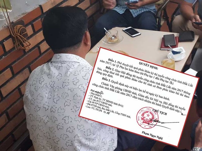 Phúc khảo thi công chức, người đậu thành trượt