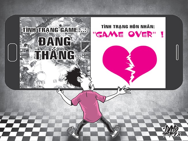 Ly hôn vì chồng trẻ mê game hơn vợ con