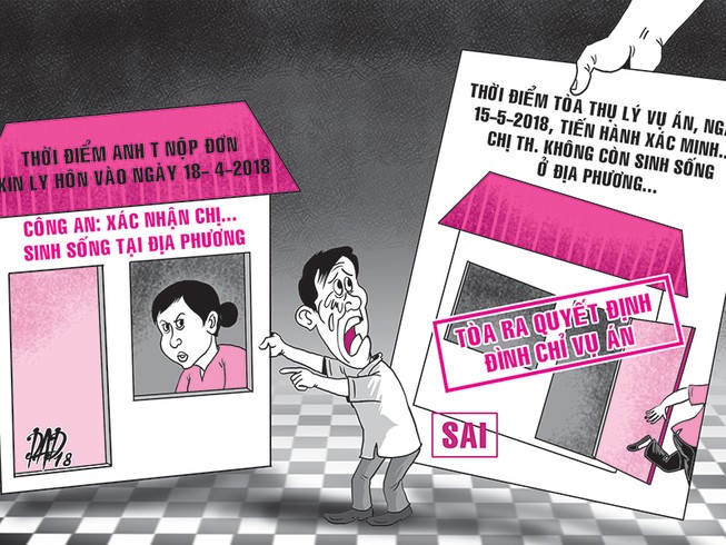 Chồng ly hôn vợ giấu địa chỉ, tòa xử sao?