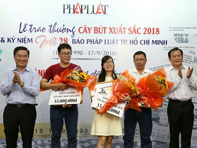 Trao giải 3 cây bút xuất sắc 2018 của báo Pháp Luật TP.HCM