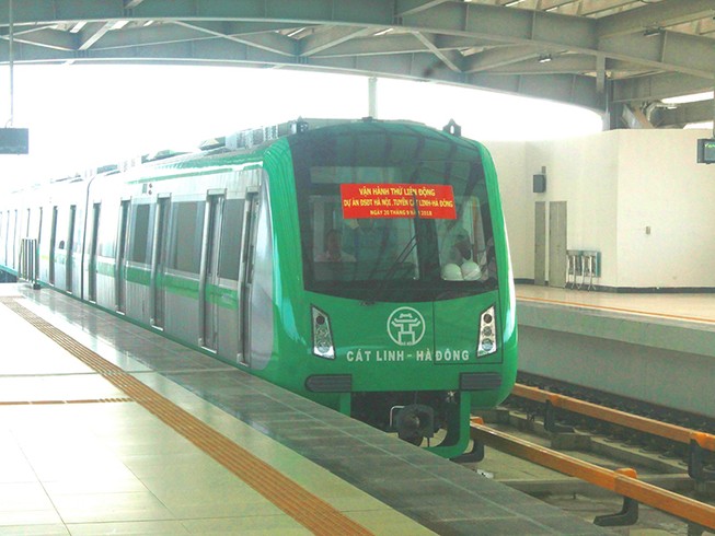 Tàu Cát Linh-Hà Đông chạy thử nghiệm khá ổn