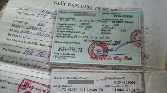 Có cần đưa xe theo khi đi làm thủ tục sang tên?