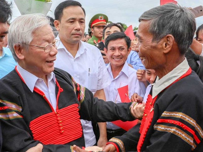 Tổng Bí thư, Chủ tịch nước dự ngày hội Đại đoàn kết ở Đắk Lắk
