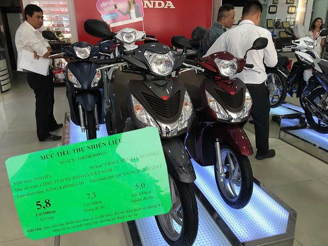 Mua xe máy mới cần soi nhãn năng lượng