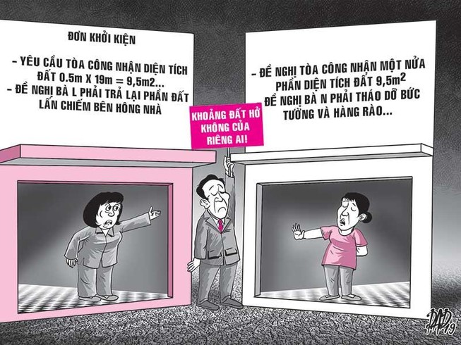 Khoảng hở rắc rối giữa 2 nhà hàng xóm