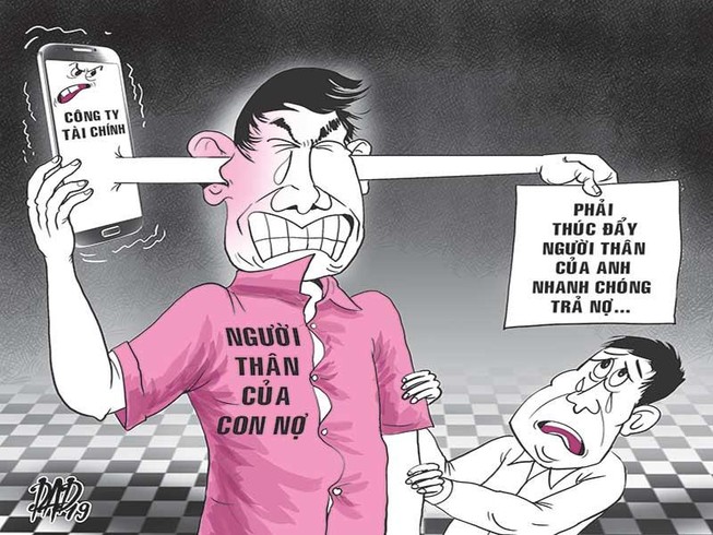 Cấm công ty tài chính đòi nợ qua người thân