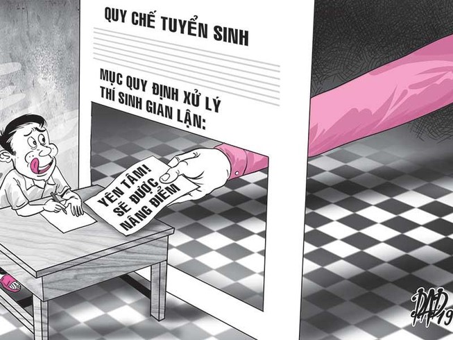 Lúng túng xử lý thí sinh gian lận điểm thi