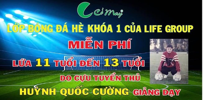 Cựu tuyển thủ Huỳnh Quốc Cường mở lò đào tạo miễn phí