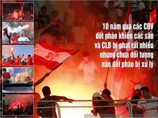 Luật chưa nghiêm, pháo sáng vẫn còn cháy
