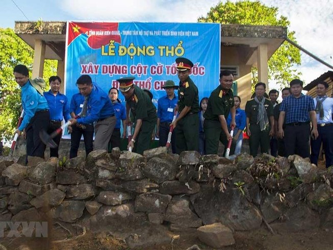 Kiên Giang: Xây dựng cột cờ Tổ quốc trên đảo Thổ Chu