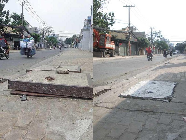 Hố ga nguy hiểm đã an toàn