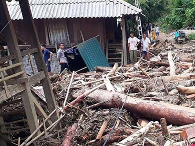 Sa Ná tan hoang sau lũ dữ