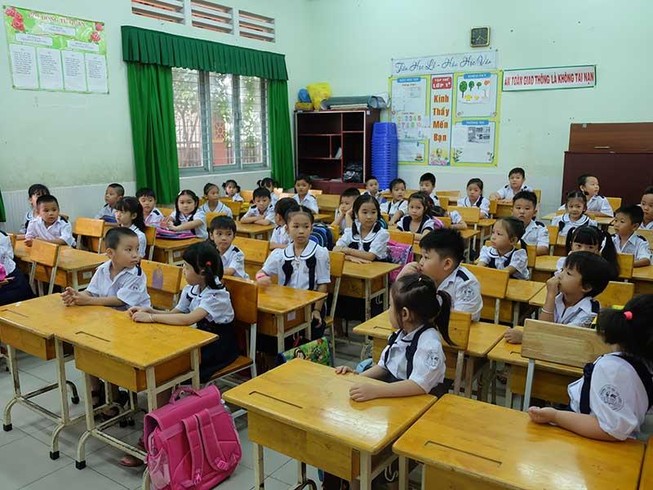 Trường học ứng phó với quá tải học sinh