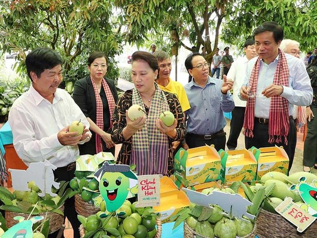 Chủ tịch Quốc hội khen Đồng Tháp chuyển đổi tư duy nông nghiệp