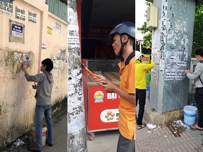 Ở một phường mạnh tay trị nạn đổ rác, dán tờ rơi bậy