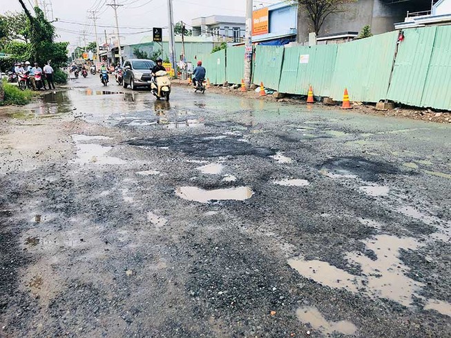 Tỉnh lộ 9 xuống cấp nghiêm trọng