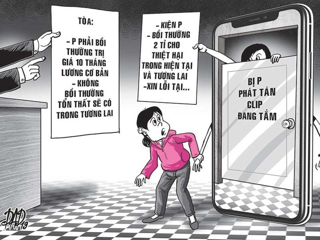 Bị phát tán clip đang tắm, đòi bồi thường 2 tỉ