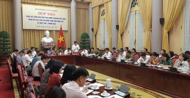 Công bố Lệnh của Chủ tịch nước về 7 luật