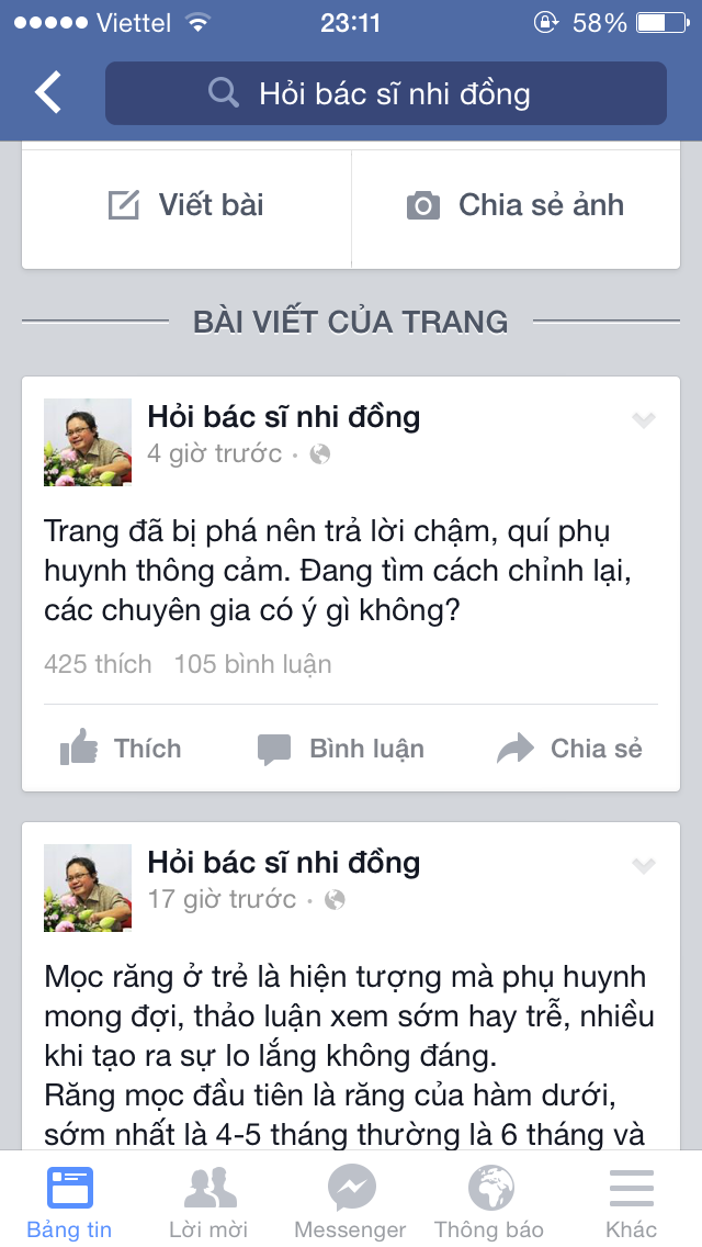 Fanpage “Hỏi bác sĩ nhi đồng” của bác sĩ Khanh bị phá ?