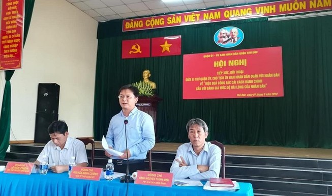 Quận Thủ Đức đối thoại với dân về cải cách hành chính