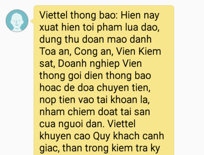 Nhà mạng cảnh báo cuộc gọi mạo danh công an, tòa án lừa đảo