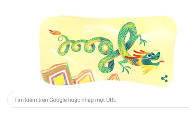 Google đổi Doodle ngày Giỗ tổ Hùng Vương