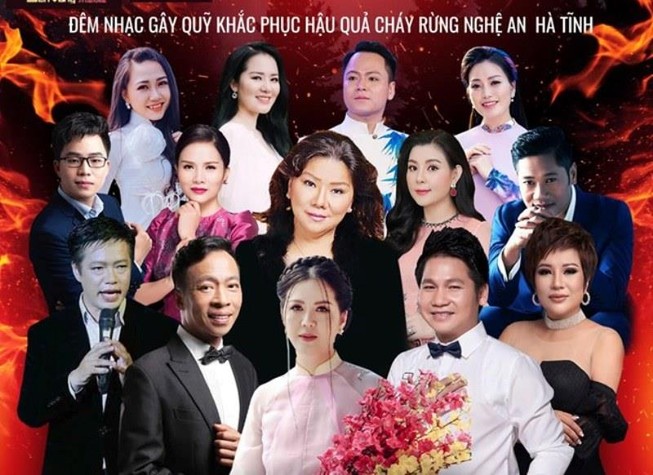 Đêm nhạc 'Hướng về Hà Tĩnh' sau những vụ cháy rừng 