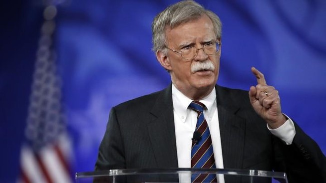 Cố vấn an ninh quốc gia hàng đầu của Mỹ John Bolton. Ảnh: AP
