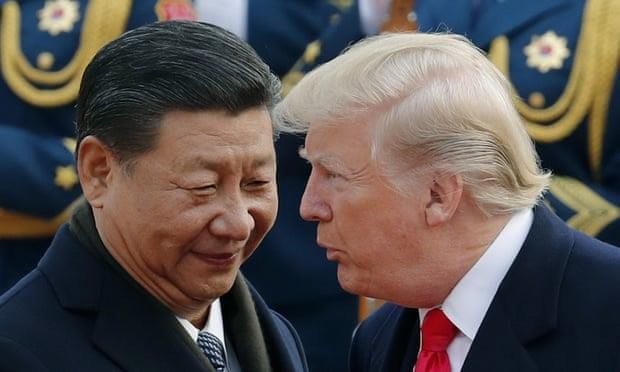 Tổng thống Trump gặp Chủ tịch Tập Cận Bình trong chuyến thăm Bắc Kinh. Ảnh: AP