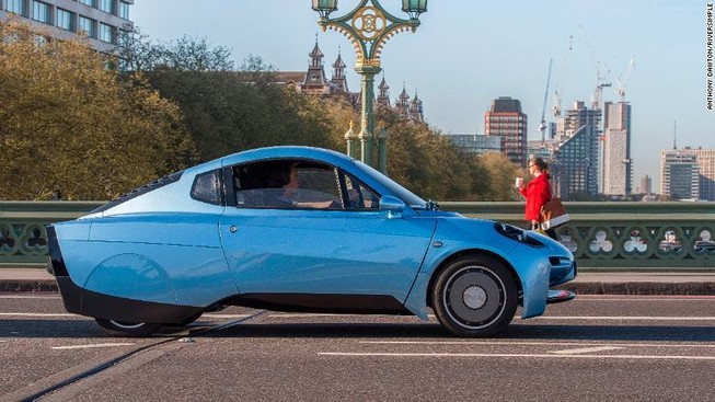Rasa- mẫu xe điện chạy bằng năng lượng hydro của Anh. Ảnh: CNN