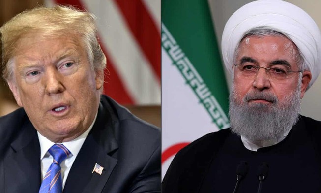 Tổng thốngTrump đã từng cảnh báo Tổng thống Iran, Hassan Rouhani, đừng bao giờ đe dọa Mỹ một lần nữa. Ảnh: AFP
