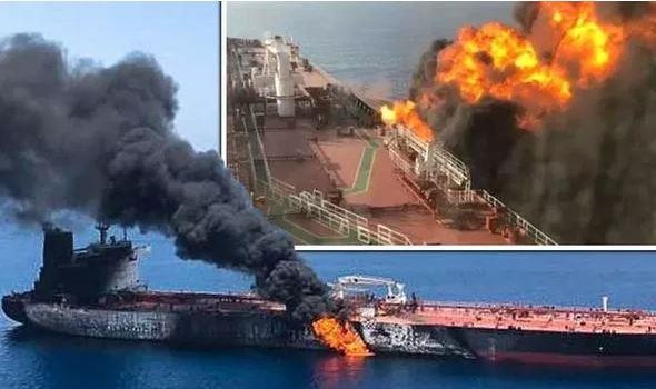 Mỹ có bằng chứng Iran đứng sau vụ hai tàu bị ngư lôi bắn