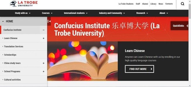 Đại học Úc bị điều tra vì liên kết với Viện Khổng Tử