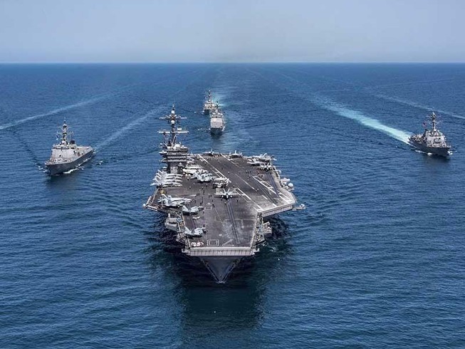 Tháng tới, tàu sân bay Mỹ áp sát bán đảo Triều Tiên