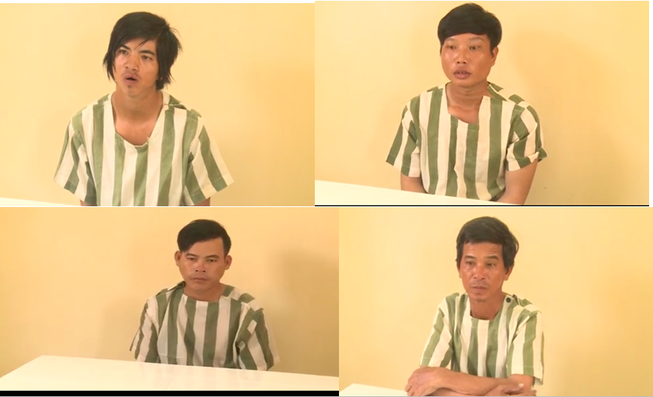 Công nhân cắt trộm cáp công trình