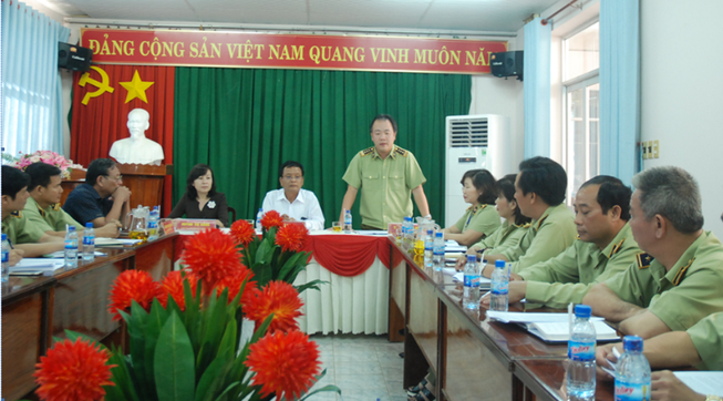Lãnh đạo Tổng cục Quản lý thị trường làm việc với Bình Phước