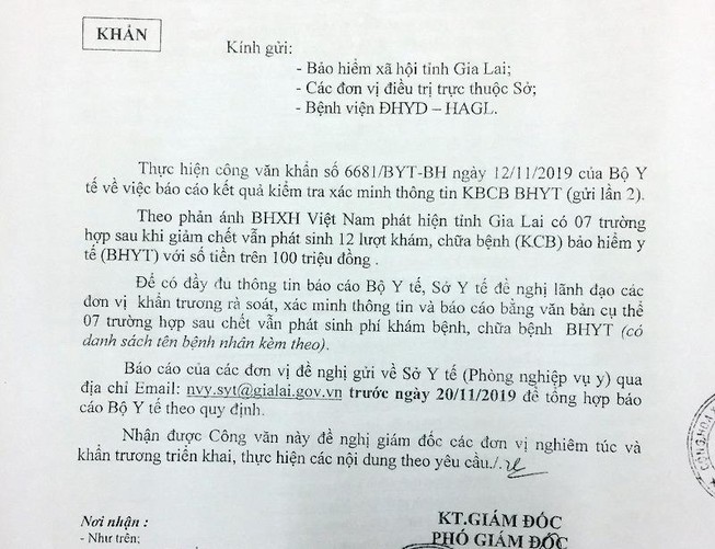 7 người đã chết vẫn có tên khám bệnh bảo hiểm y tế