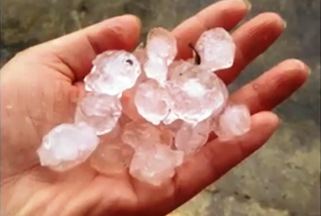 Mưa đá ở Nghệ An thành cơn 'mưa vàng' giải nhiệt