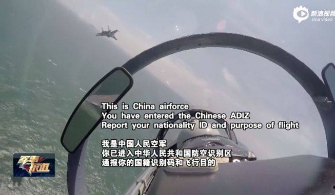 Máy bay Trung Quốc và nước ngoài chạm trán ở biển Hoa Đông
