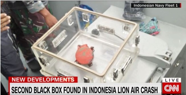 Tìm thấy hộp đen máy bay Lion Air rơi xuống biển