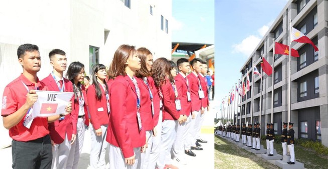 Cờ Việt Nam tung bay trong Làng vận động viên SEA Games 30
