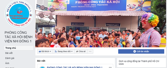 Bị giả mạo, Bệnh viện Nhi Đồng I lập Fanpage chính thức