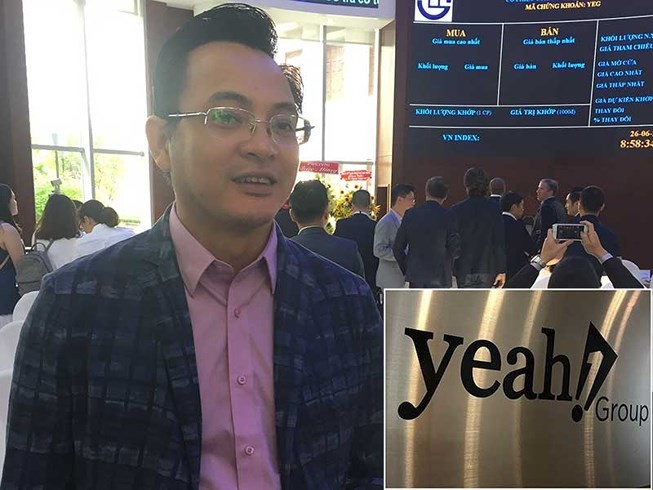 Trong những ngày qua, cổ phiếu Yeah 1 luôn nằm trong nhóm các cổ phiếu bị bán tháo mạnh. Trong ảnh là ông Nguyễn Ảnh Nhượng Tống, Chủ tịch HĐQT tập đoàn Yeah 1