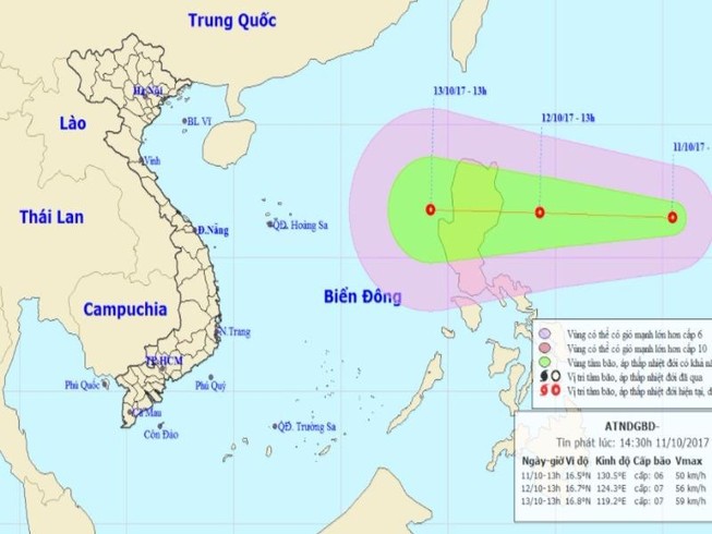 Họp khẩn chống lũ, áp thấp lại tiến vào biển Đông